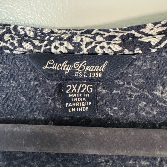 Lucky Brand Patterned Top - Picture 2 of 7